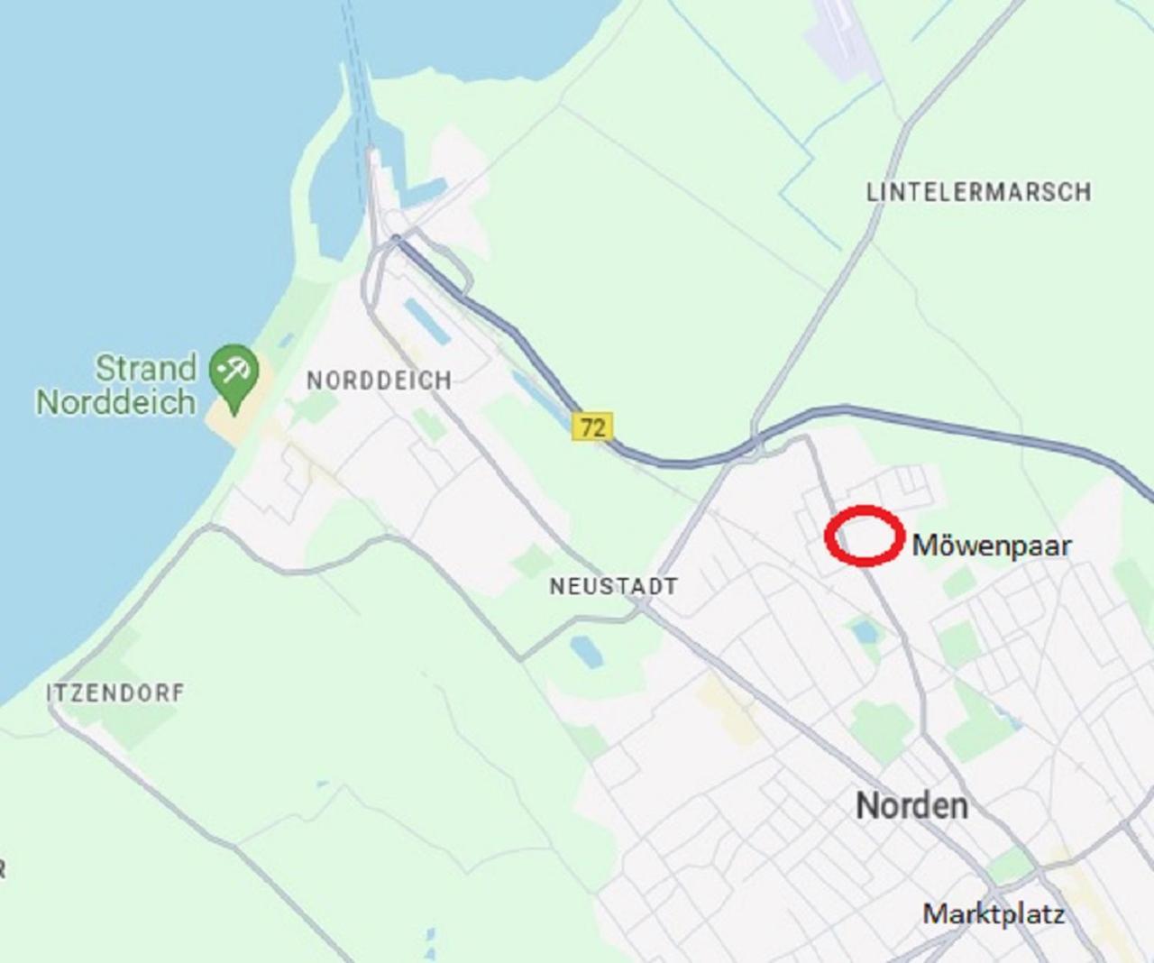Fewo-Moewenpaar-Norden-Norddeich Bagian luar foto